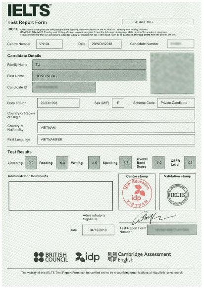 muc tieu diem IELTS Writing cao
