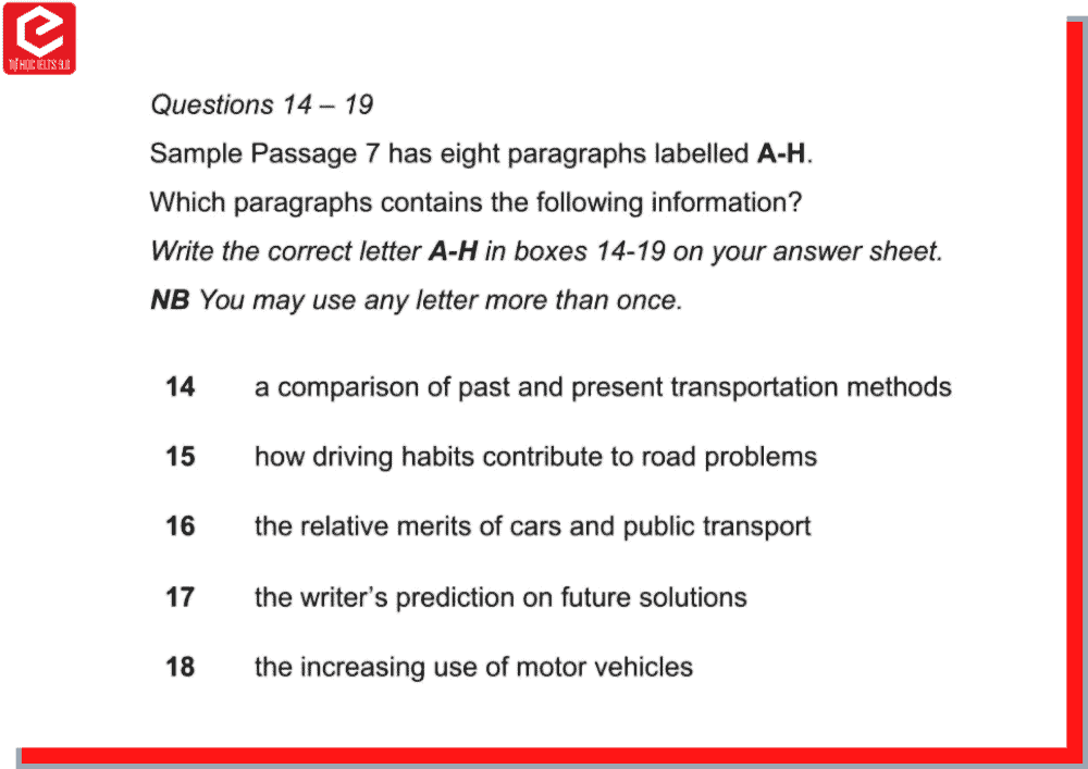 Matching Paragraph Information