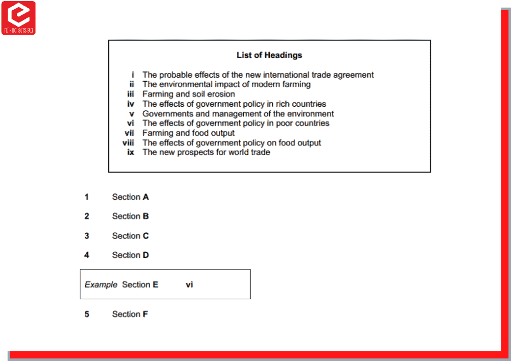 Matching-headings