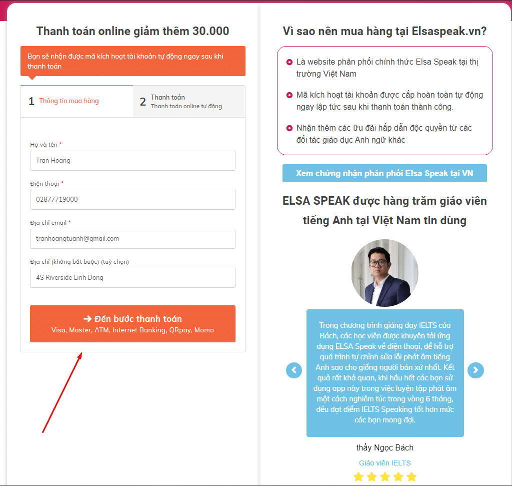 Hướng dẫn sử dụng mã giảm giá Elsa Speak 2 image 1