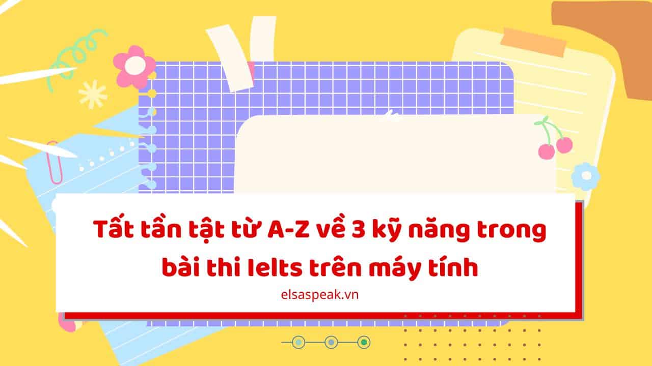 thi ielts trên máy tính