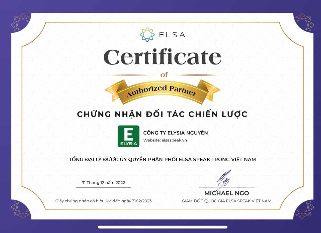 ChứngNhậnĐốiTácChiếnLược